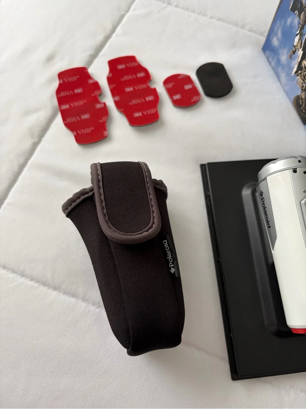 Polaroid Silver & Red Action Camera XS100 MAY BE MISSING SOME ACCESSORIES